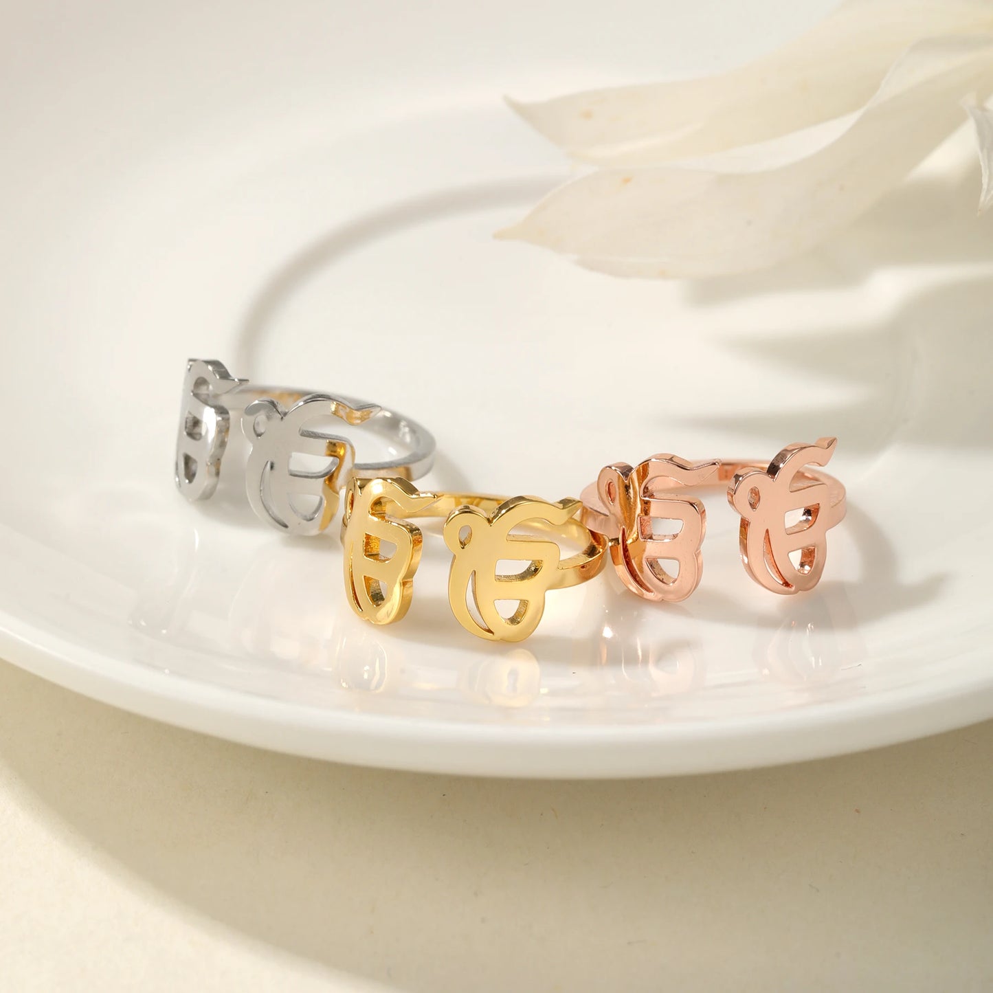 Sikh Punjabi Special Symbol Double Ring 18K Stainless Steel Jewelry Personalized Jewelry Religious Memorial Jewelry Holiday Gift