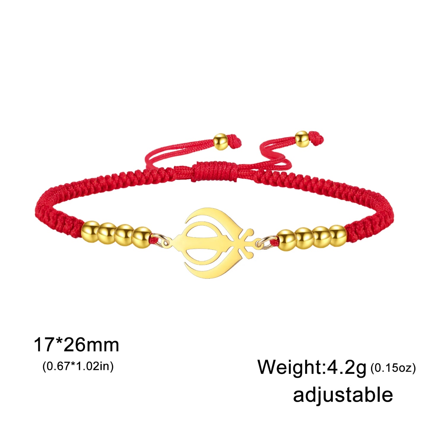 COOLTIME Sikh Khalsa Khanda Bracelet for Women Men Stainless Steel Sikhs Religious Amulet Bracelets Jewelry Gift New 2025