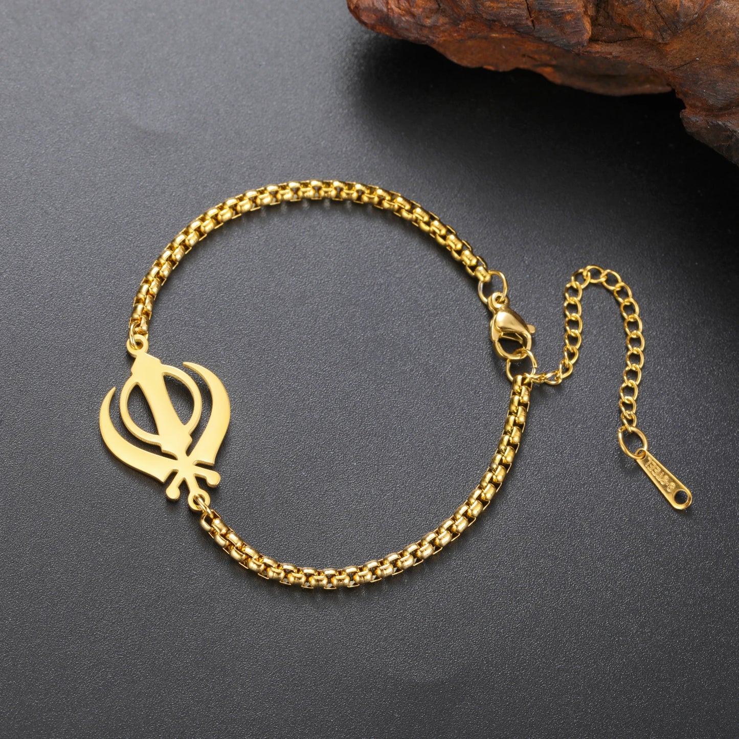 Handed Sikh religious symbols men's and women's bracelets stainless steel India Pakistan protective amulets spiritual jewelry